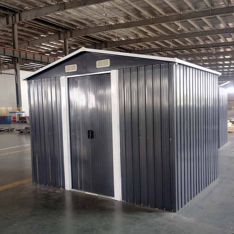 6*8 FT GALVANIZED APEX ROOF METAL SHED