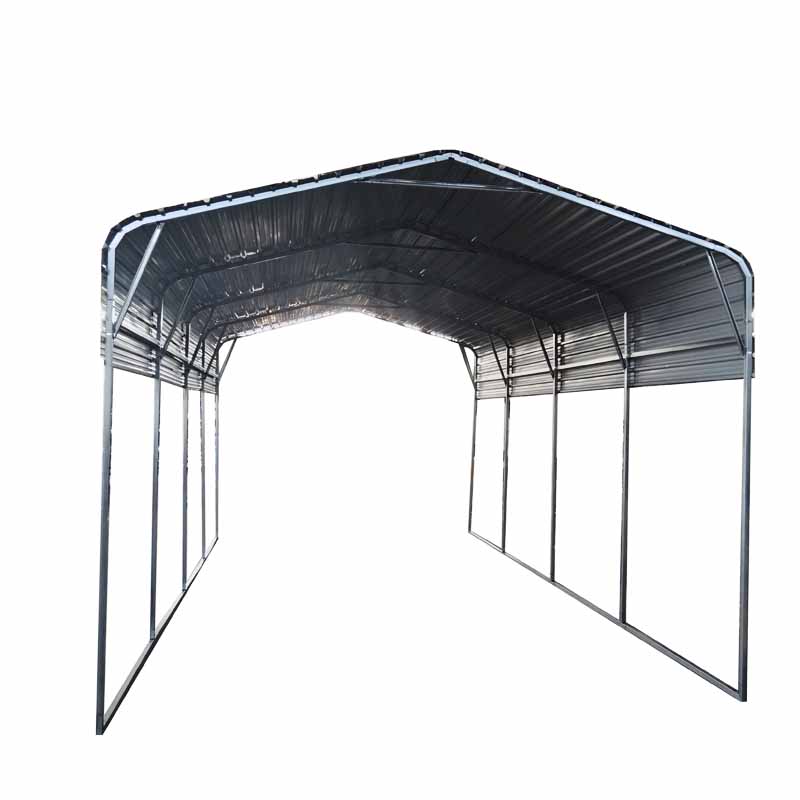 11*19 FT All-steel Carport W / 10' Open Sidewall