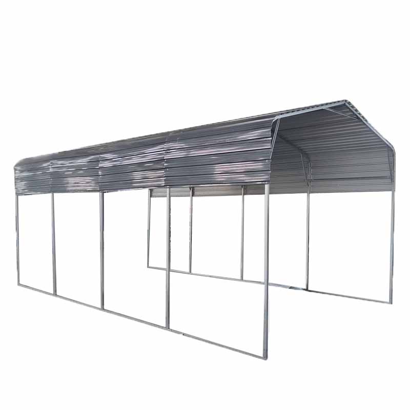 11*19 FT All-steel Carport W / 10' Open Sidewall