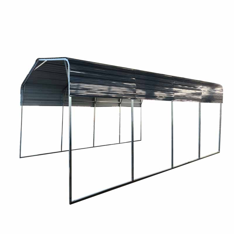 11*19 FT All-steel Carport W / 10' Open Sidewall