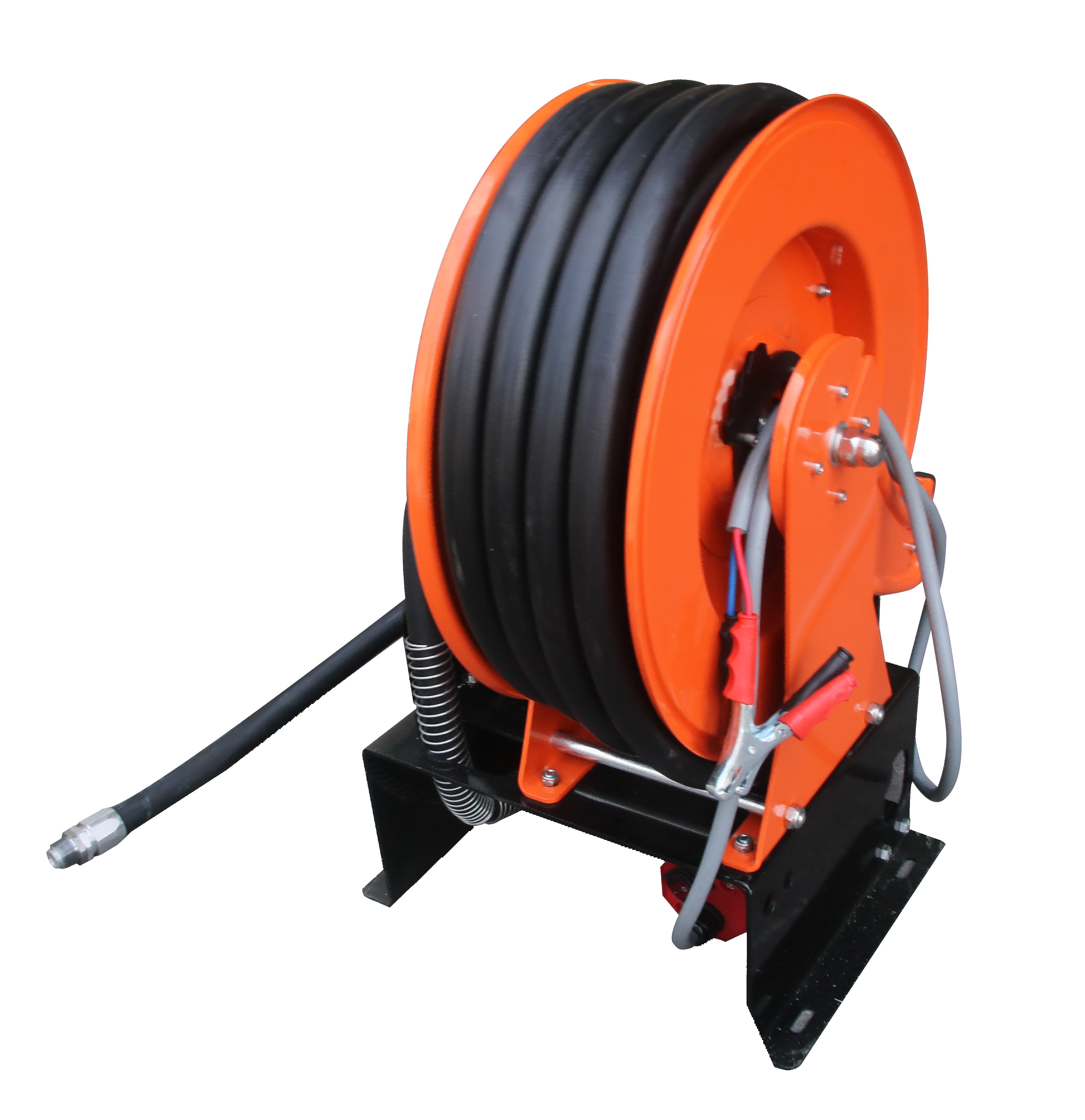 Diesel Fuel Transfer Pump comes with 49ft hose reel