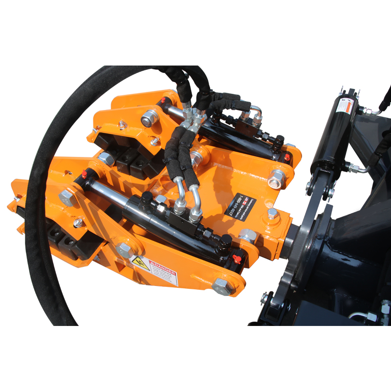 Double Pole Claw Quick Attach Cylinder Hydraulic Skid Steer Rotation