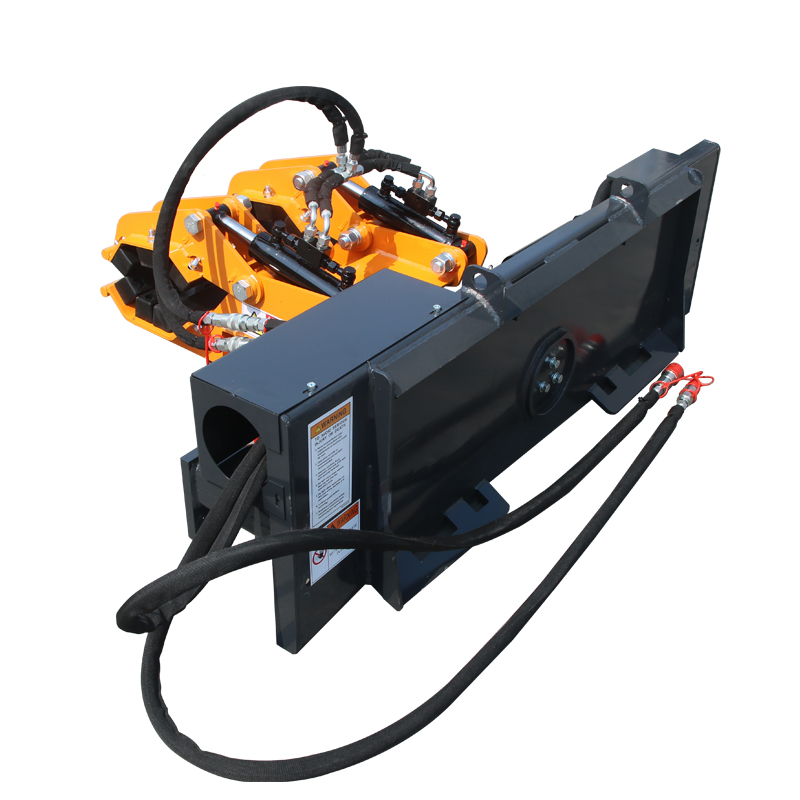 Double Pole Claw Quick Attach Cylinder Hydraulic Skid Steer Rotation